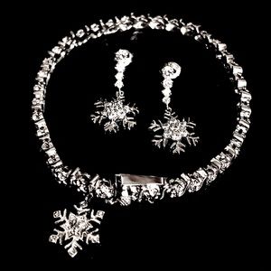 Snowflake Bracelet and Earring Set